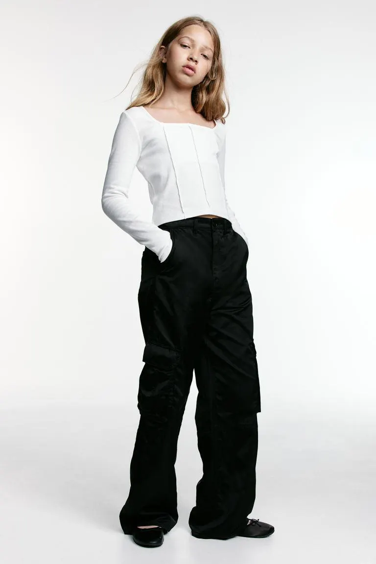 Wide Cargo Pants