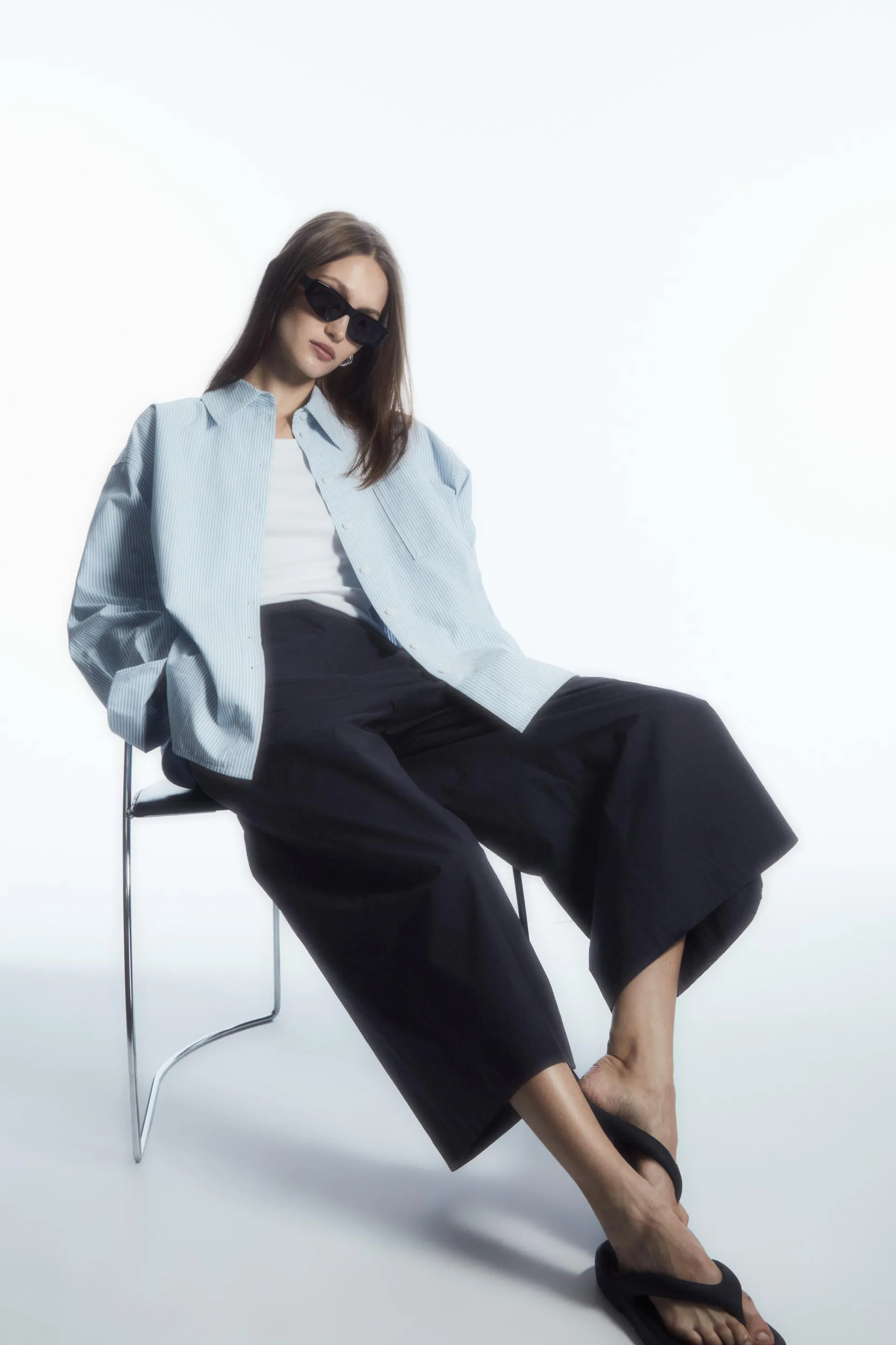 ELASTICATED COTTON CULOTTES