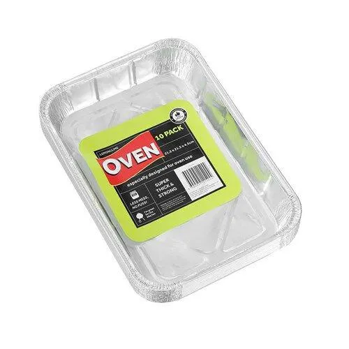 Foil Tray Pk 10 (31.5×21.5×4.5cm)