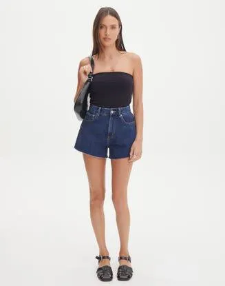Mid Rise Denim Short