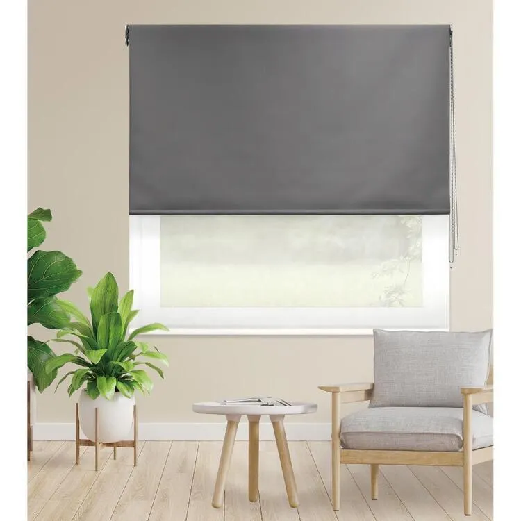 Windowshade Hudson Dual Roller Blind Grey