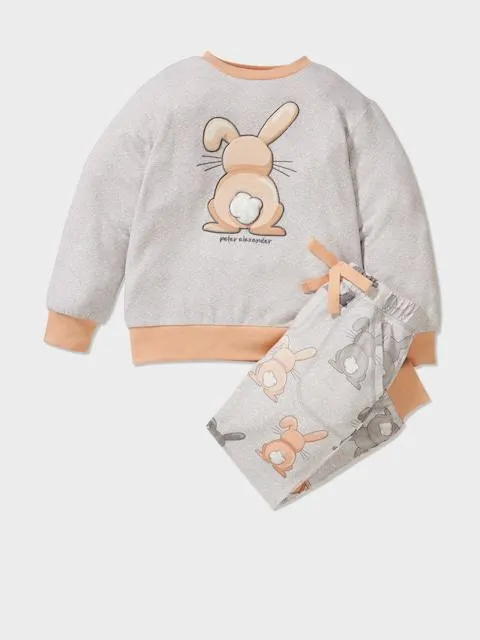 Jnr Kids Bunny Bum Pj Set