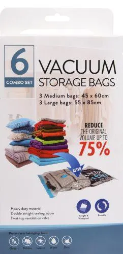 Vacuum Bag 5 Pce Combo Set