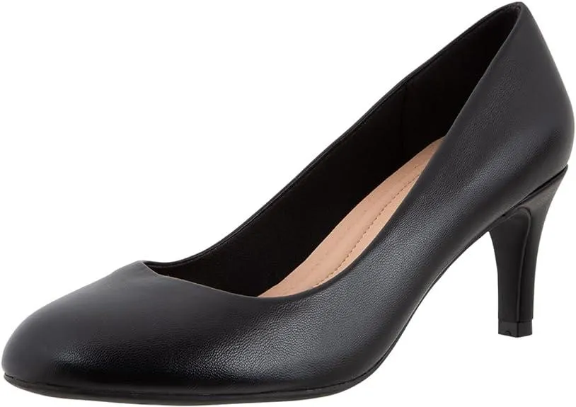 Comfort Plus by Predictions Women's Karma Mid-Heel Round Toe Pump
