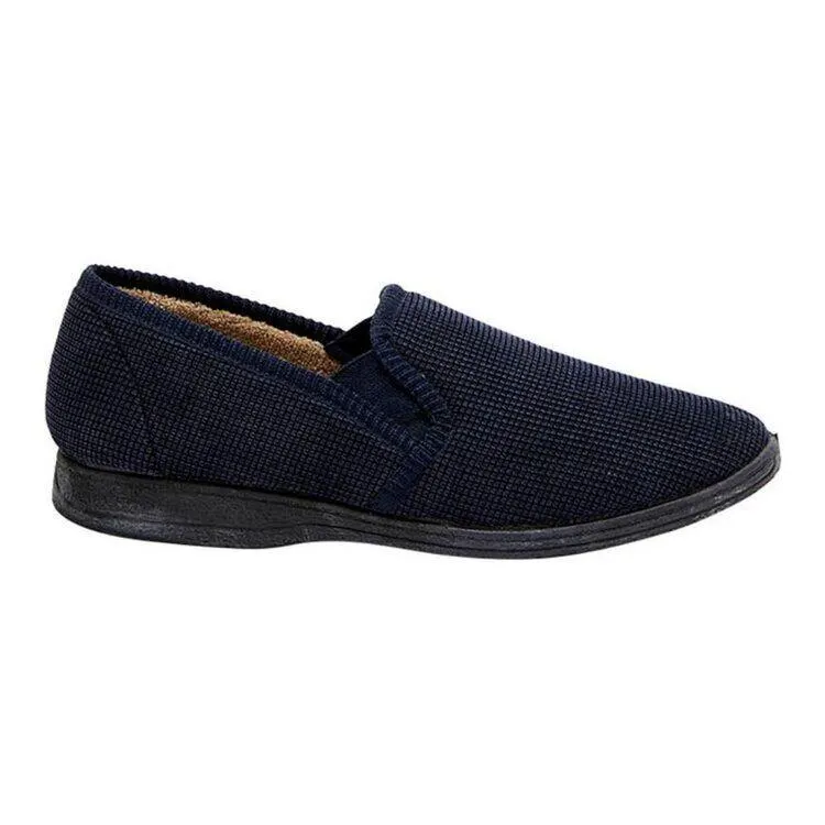 Grosby Men's Richard Corduroy Slippers Navy