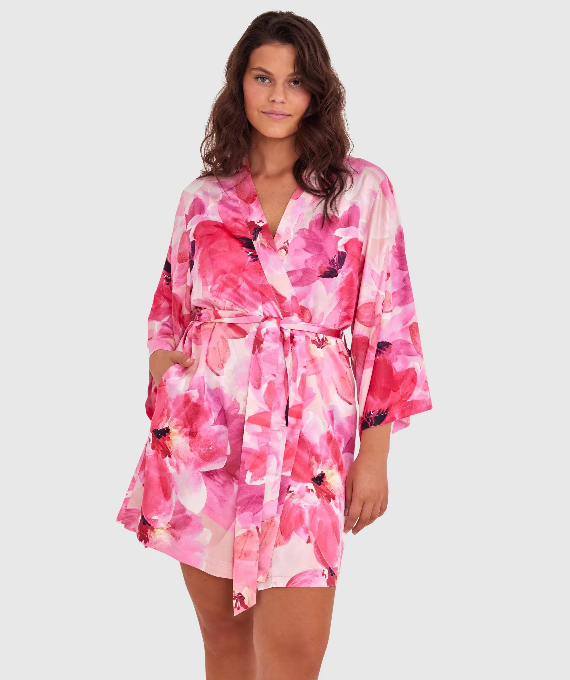 Florence Wrap with Large Scrunchie - Print Floral