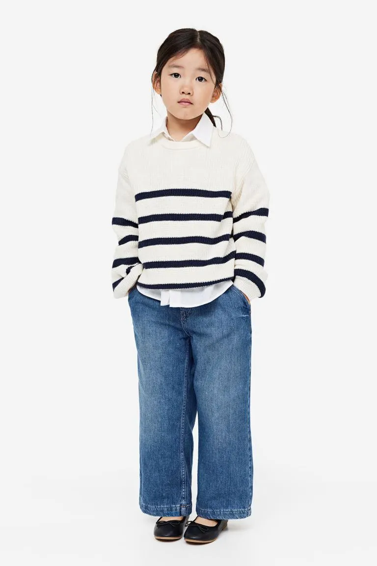 Wide Leg Paper Bag Jeans