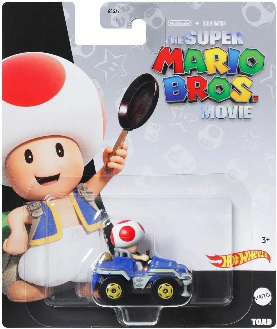 Hot Wheels Mariokart Super Mario Bros Movie Toad
