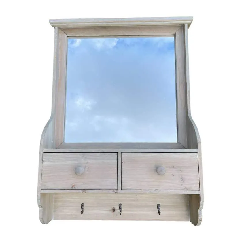 Greenleaf Garden Mirror with Drawers 450 x 660mm