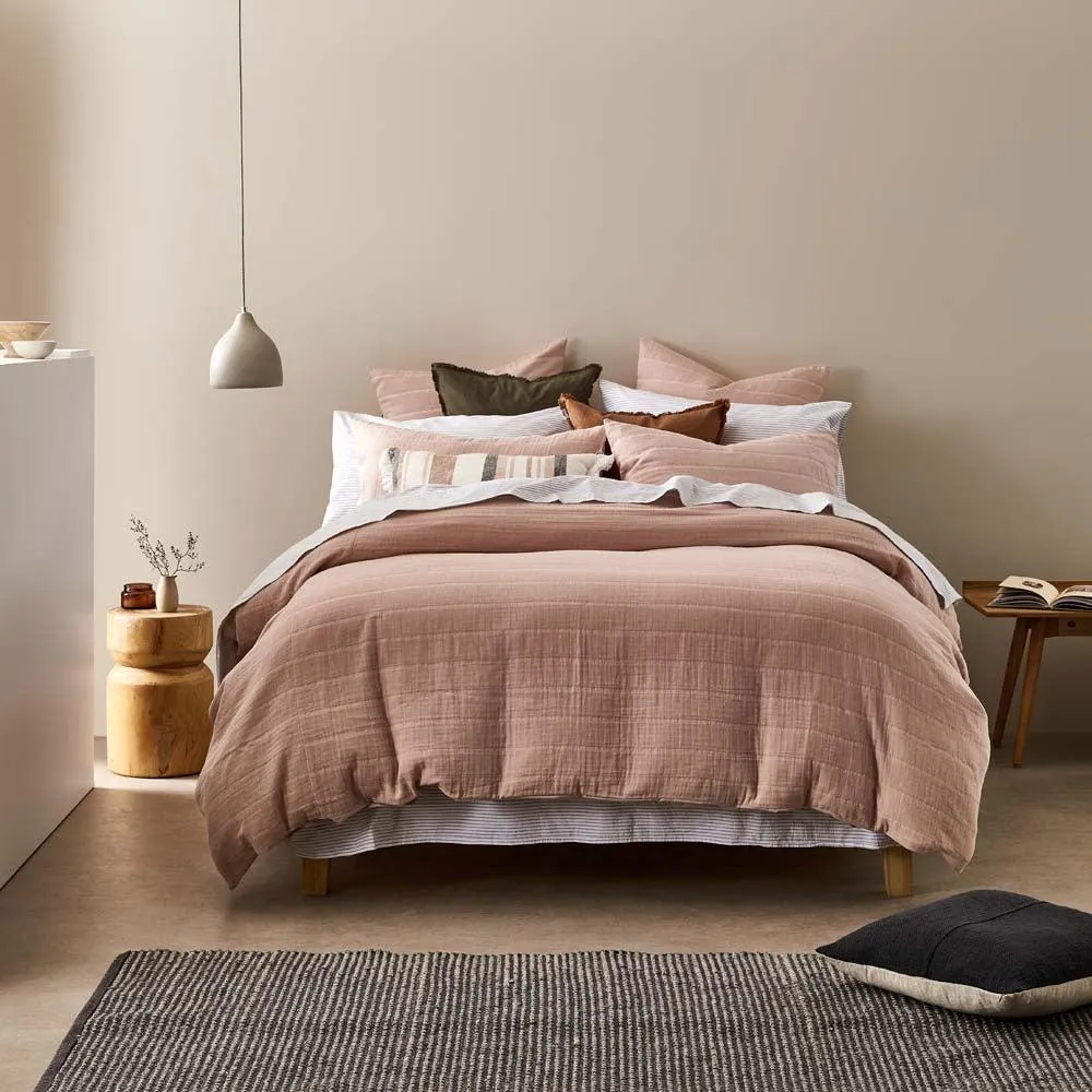 Neale Whitaker Braemar Quilt Cover Pink Salt