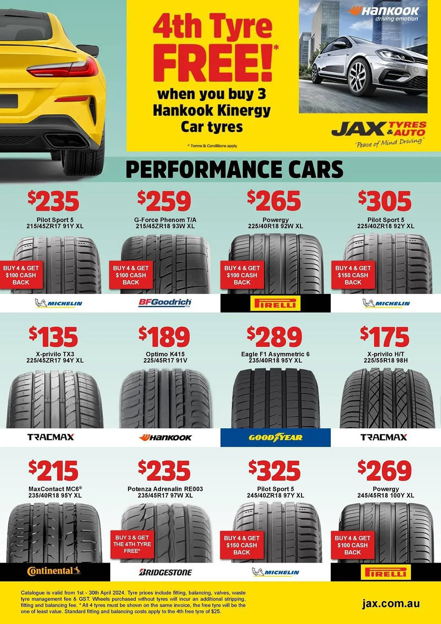 Jax Tyres catalogue - Catalogue valid from 2 April to 30 April 2024 - page 4