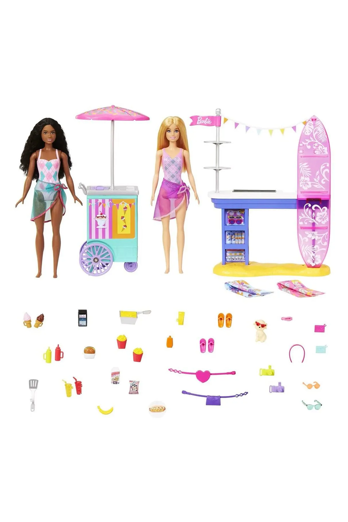 Barbie Beach Boardwalk Playset