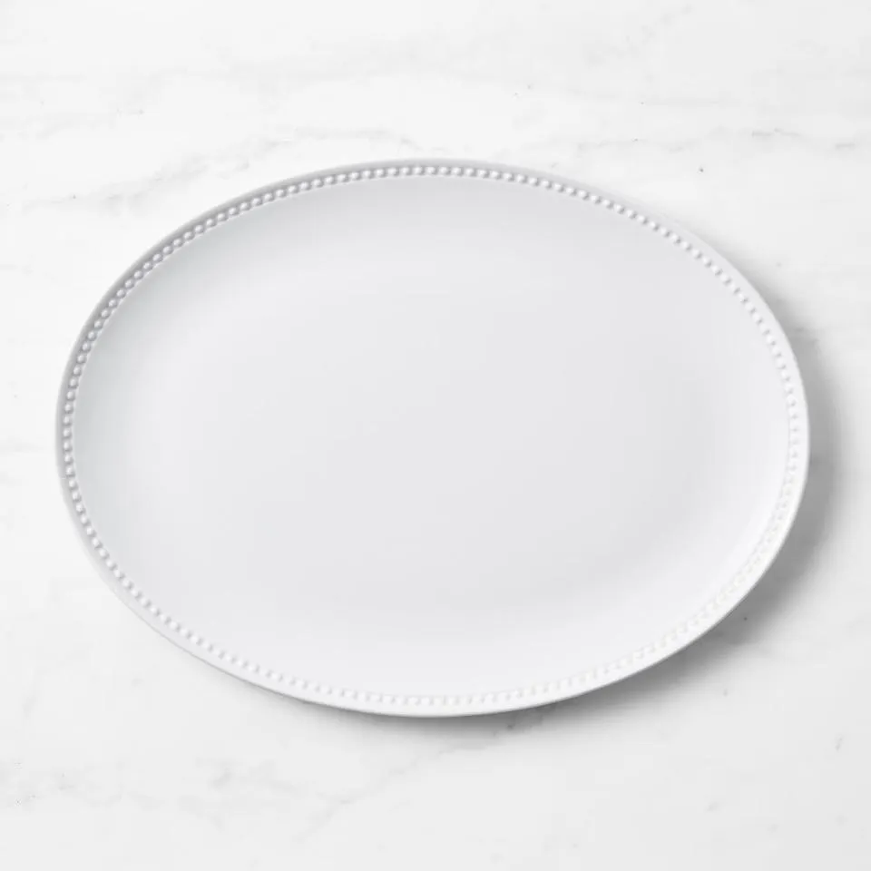 Pillivuyt Beaded Coupe Oval Platter