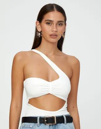 One Shoulder Cut Out Bodysuit