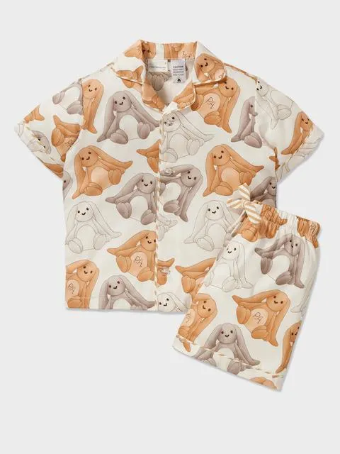 Kids Floppy Bunny Short Pj Set
