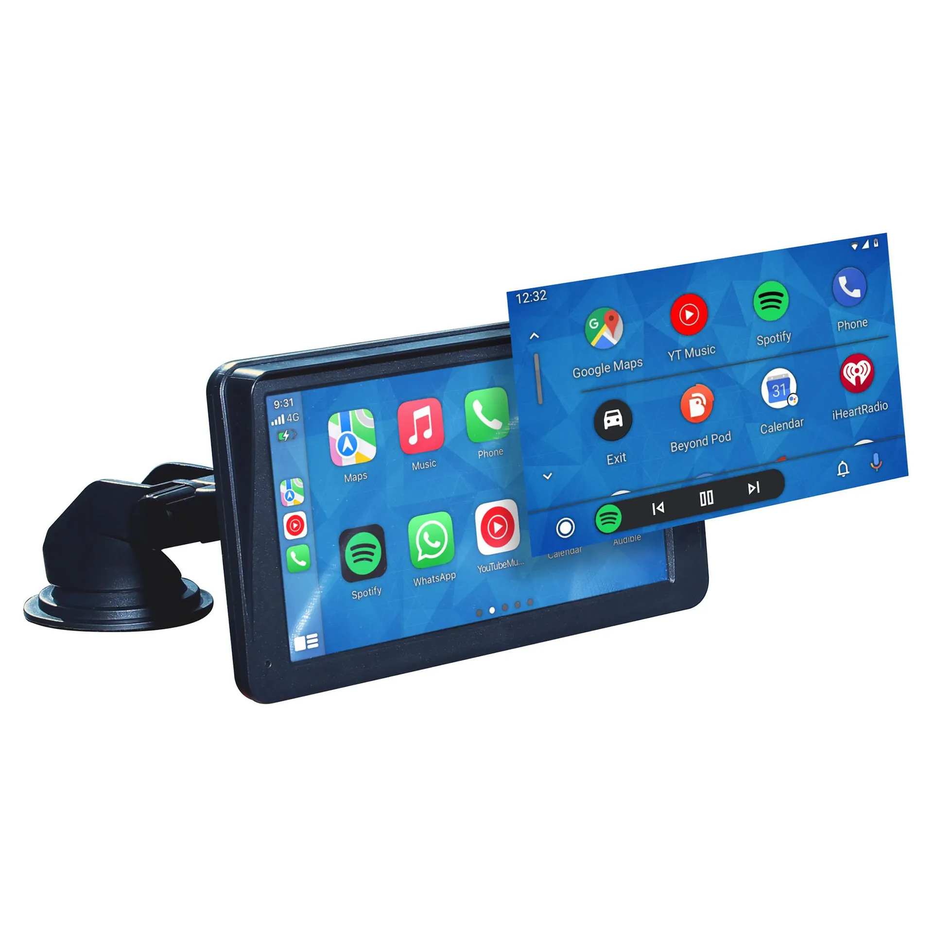 Laser 7" CarPlay & Android Auto Touchscreen: Drive Smart NAVC-BHUD-982