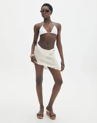 Crochet Sheer Mini Skirt