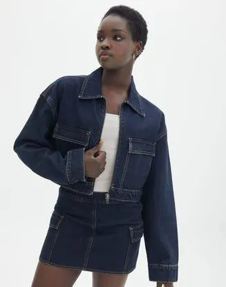 Boxy Denim Utility Jacket