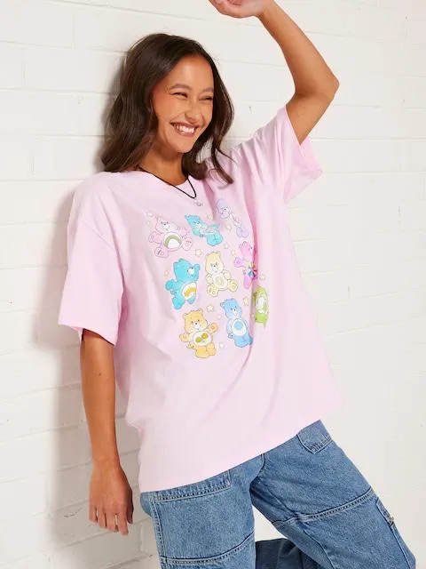 Carebears Grid Oversized Tee