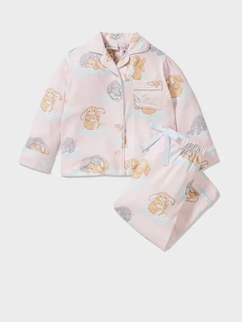 Jnr Girls Sleepy Bunny Pj Set