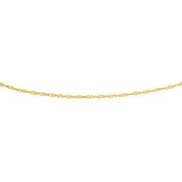 9ct Gold 27cm Solid Singapore Anklet
