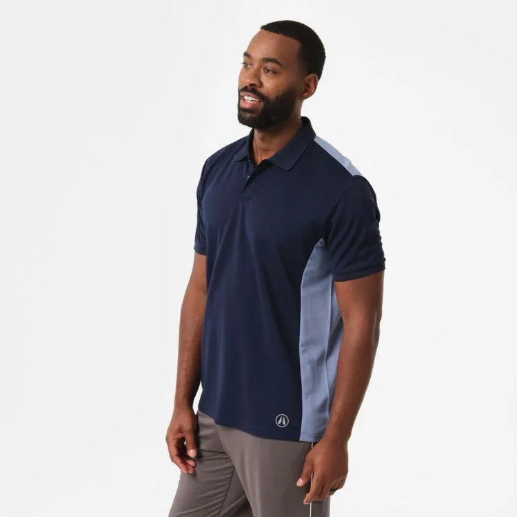 NMA Men's Quick Dry Panel Polo Navy
