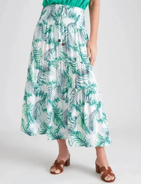 Millers Tiered Maxi Rayon Skirt