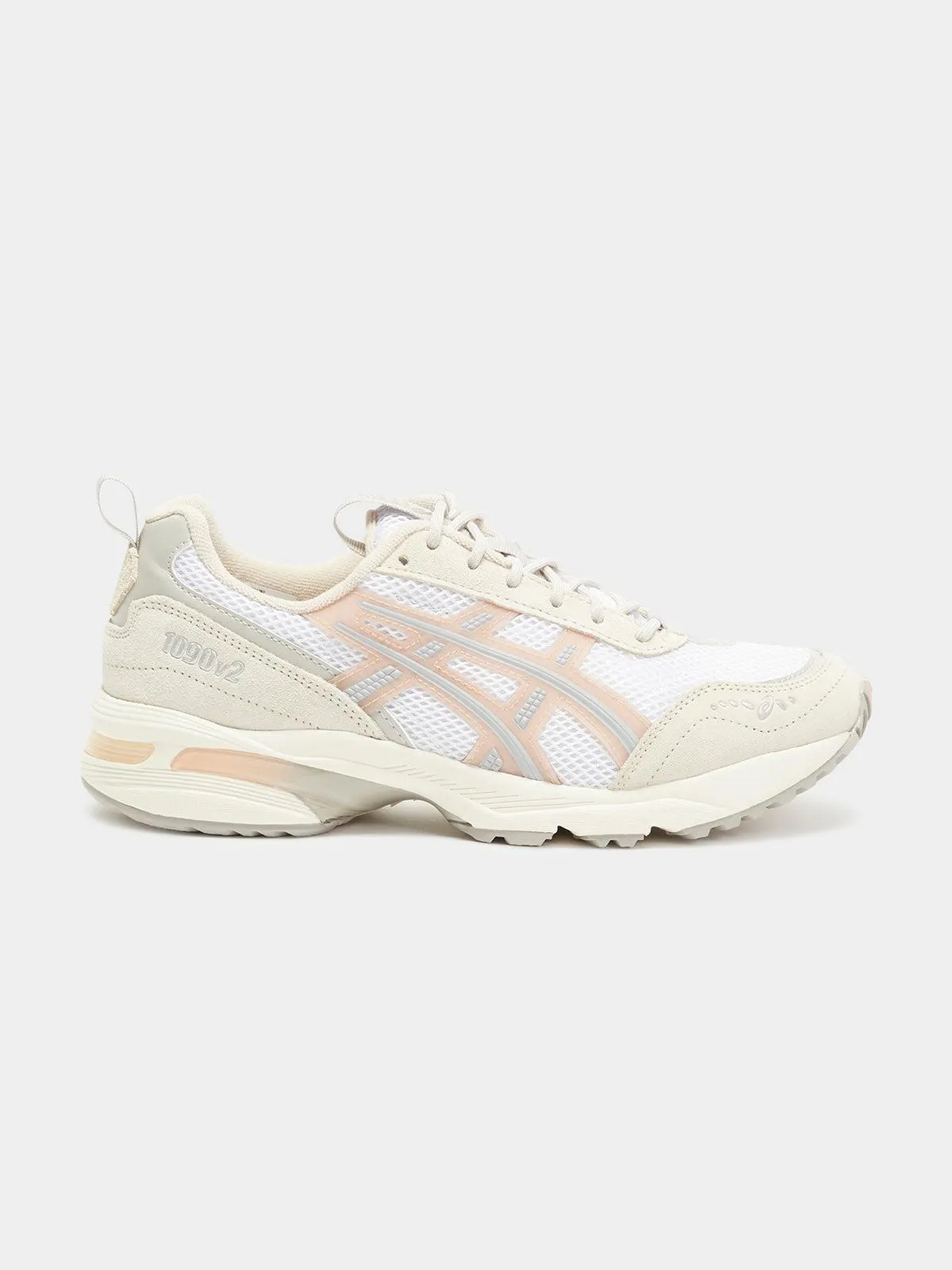 Womens Gel-1090 V2 Sneakers in White & Pink