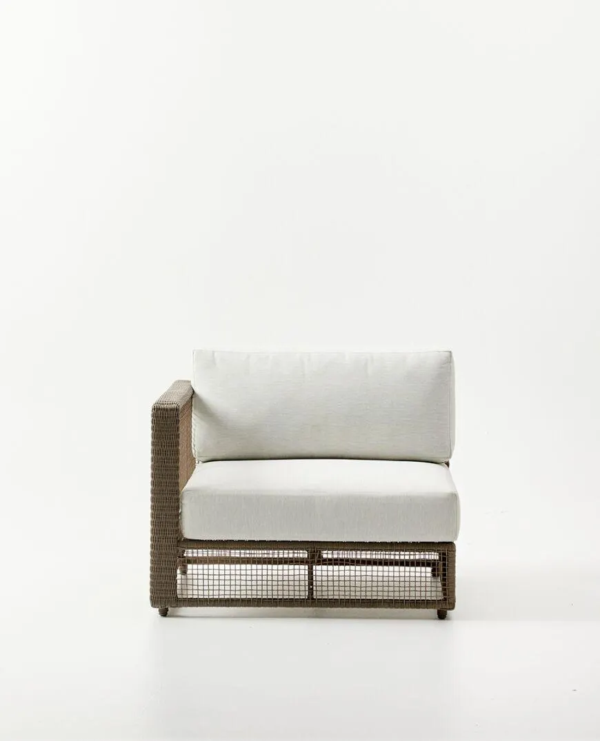 Seychelles modular left or right facing piece - latte