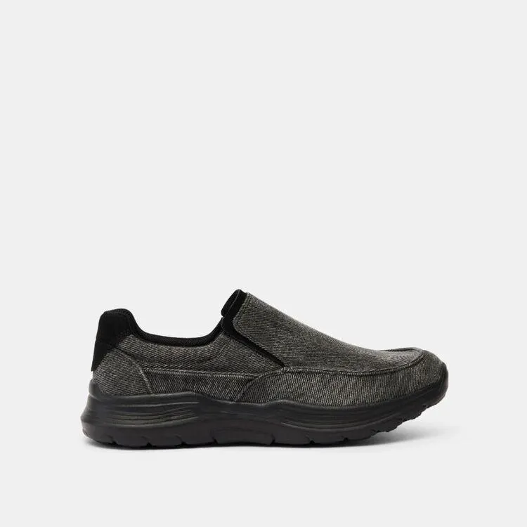 JC Lanyon Men's Bassett Casual Slip On Black