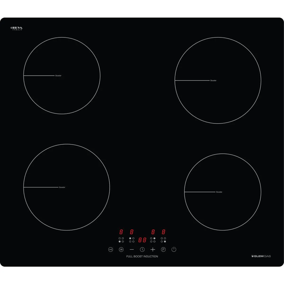 Glem Gas 60cm 4 zone Induction Cooktop with full boost function GLINDBG