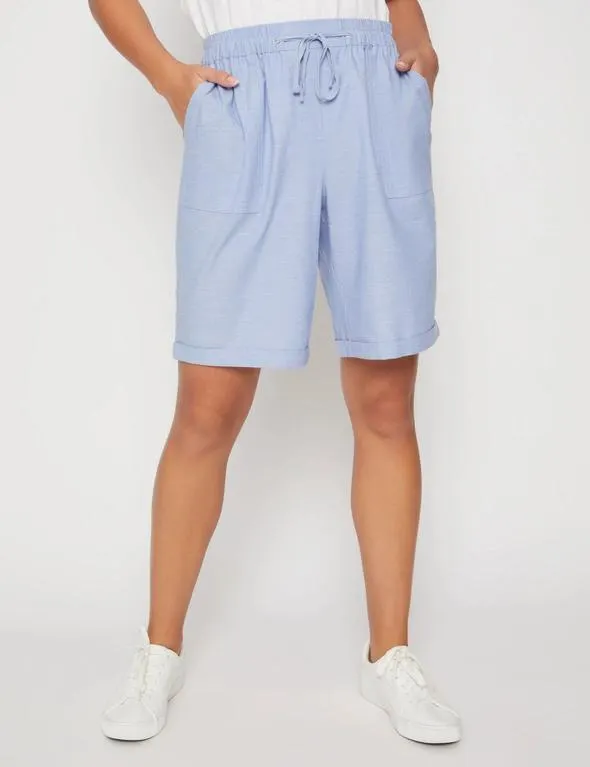 Millers Cotton Slub Short with Cuff