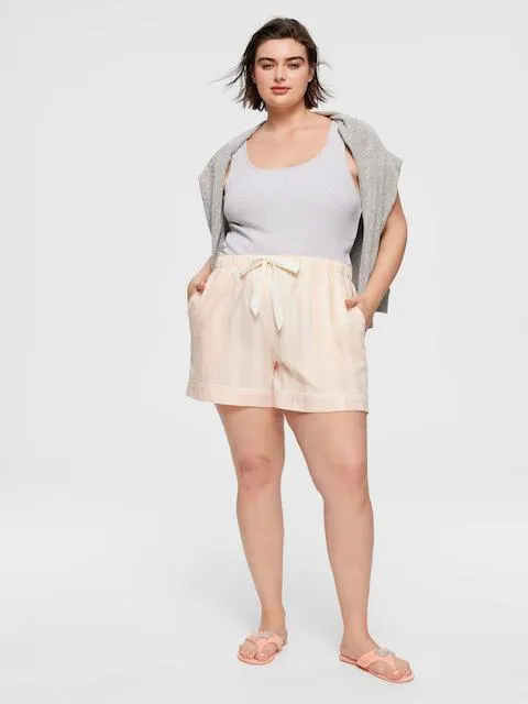 P.A. Plus Nude Stripe Classic Mid Short