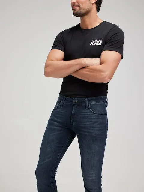 JACK AND JONES Liam Skinny Jean In Blue Black