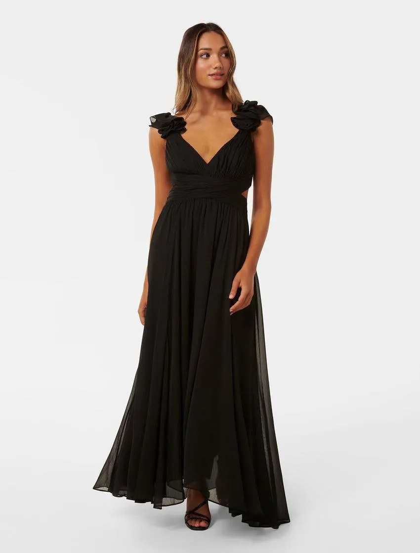 Selena Petite Ruffle Maxi Dress
