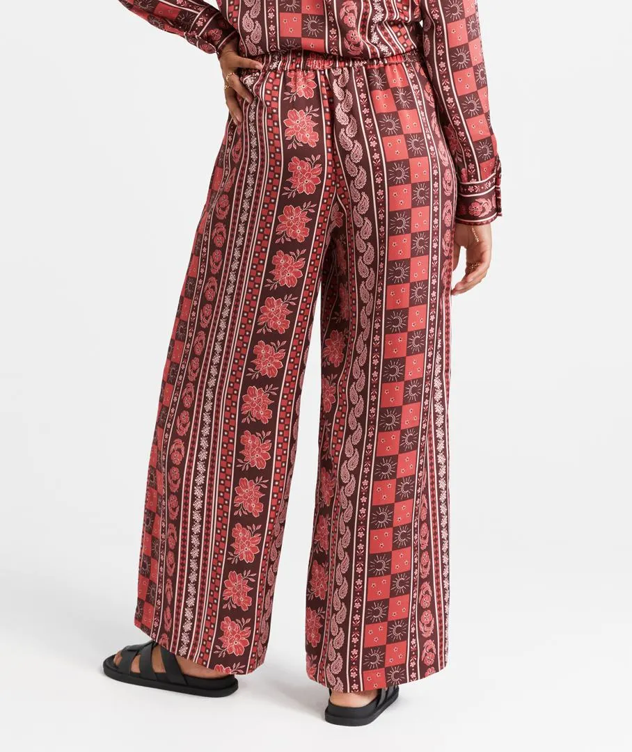 AUBREE SATIN PRINTED PANT