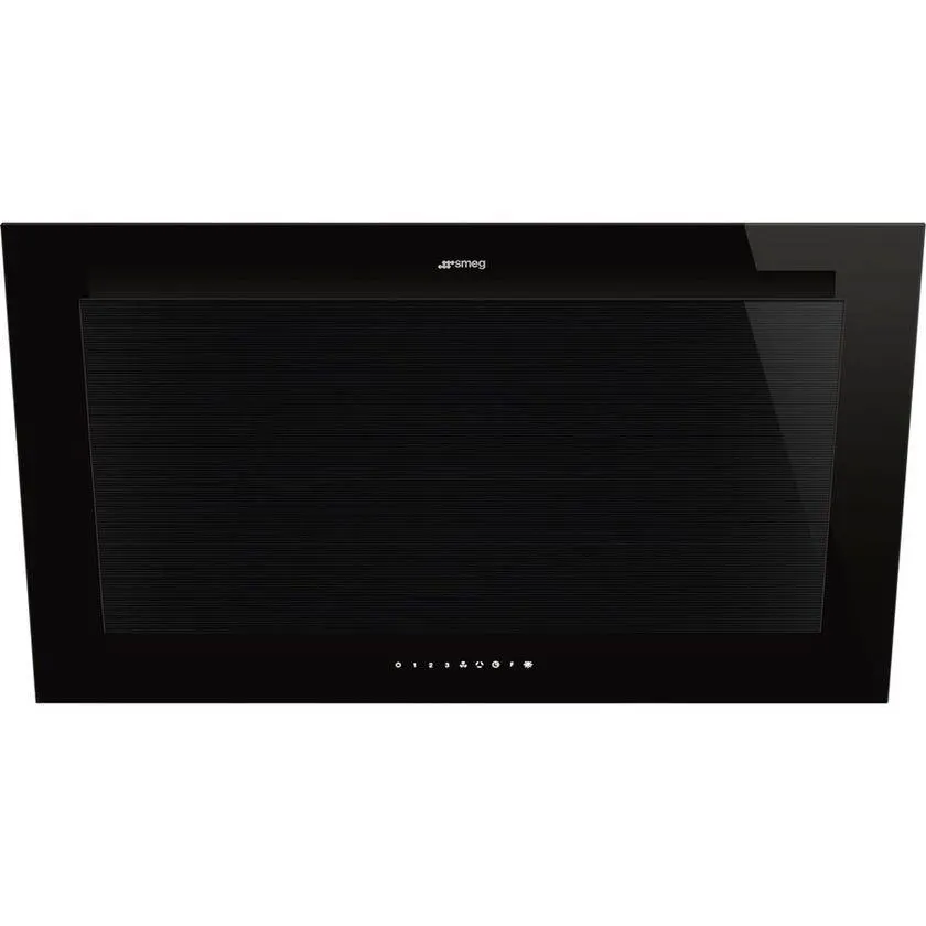 Smeg KV194B3 Linea 90cm Midnight Black Wall Mounted Rangehood