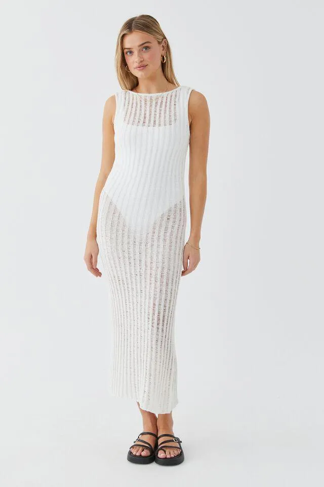 Nadia Open Knit Maxi Dress