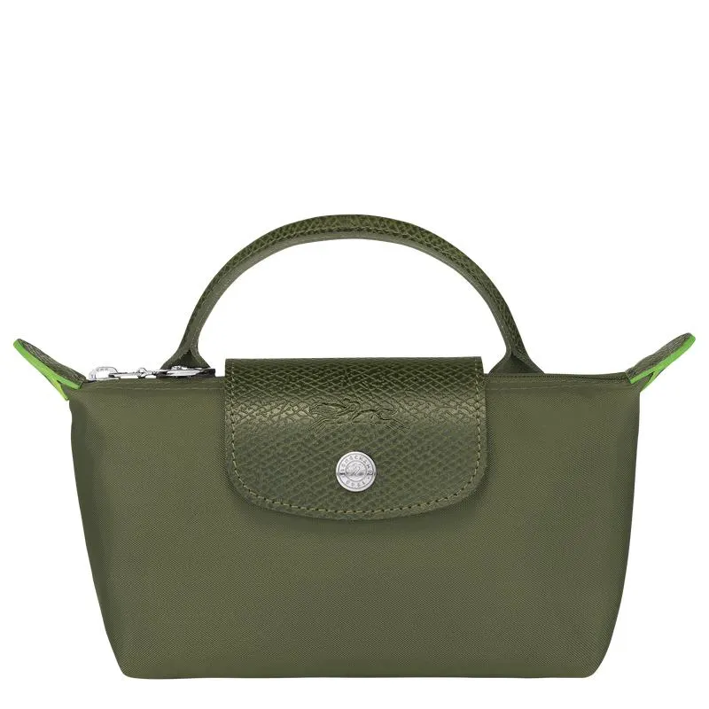 Le Pliage Green Pouch with handle