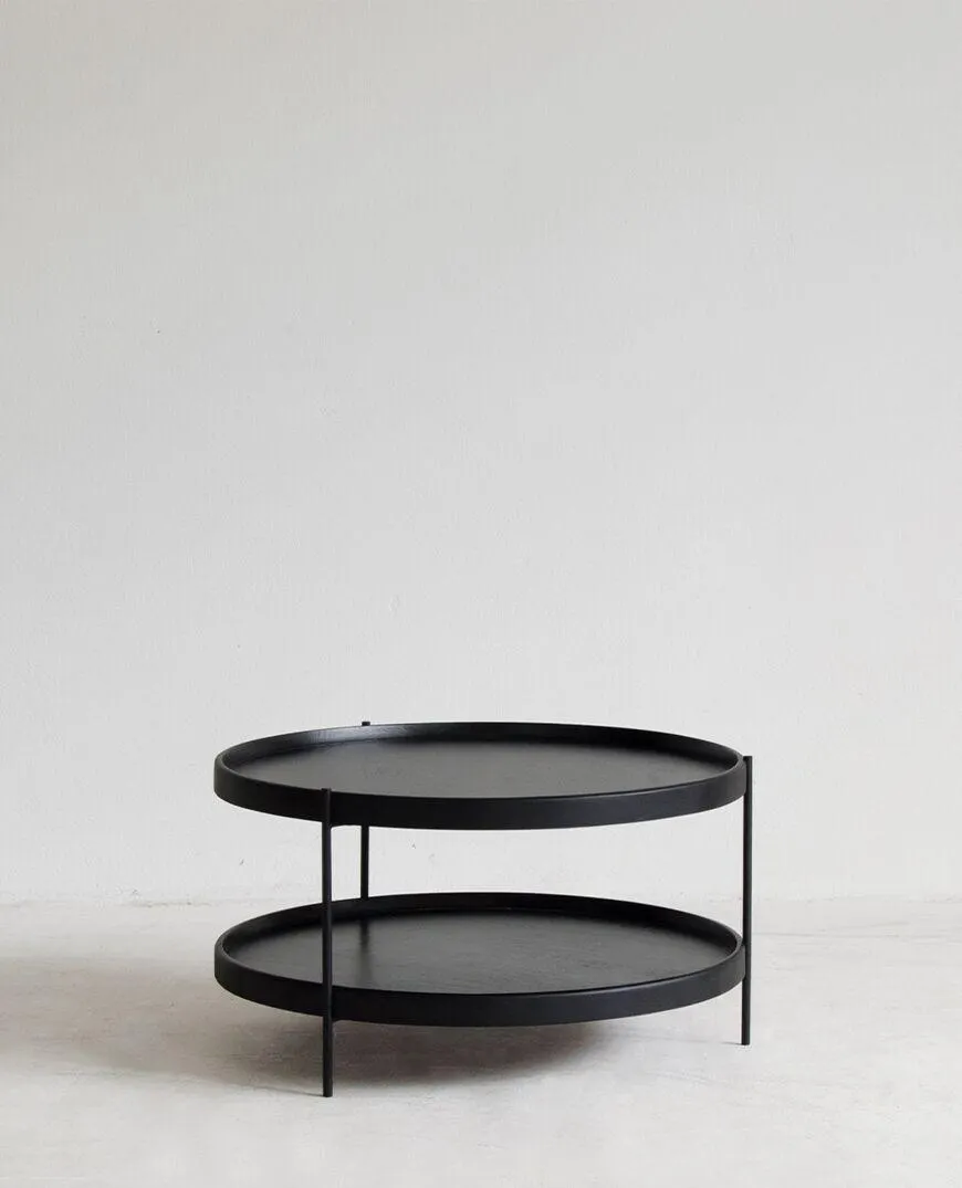 Idaho oak coffee table - black