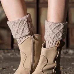 Solid Solid Warm Knitted Boot Cuffs
