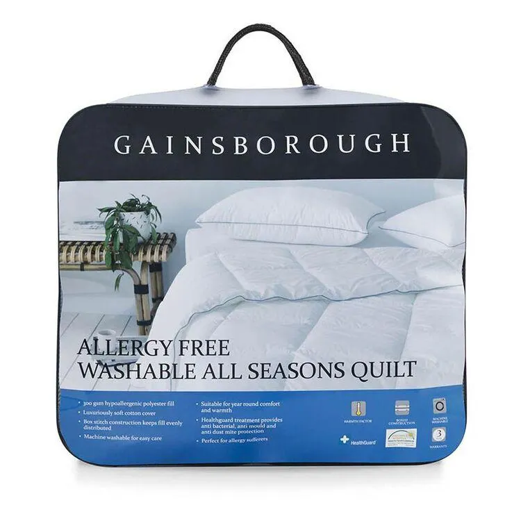 Gainsborough Allergy Free All Seasons Quilt White