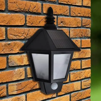 vidaXL Solar Wall Lamp with Motion Sensor