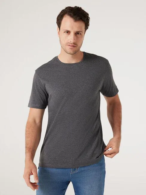 SS Fin Premium Basic Crew Tee
