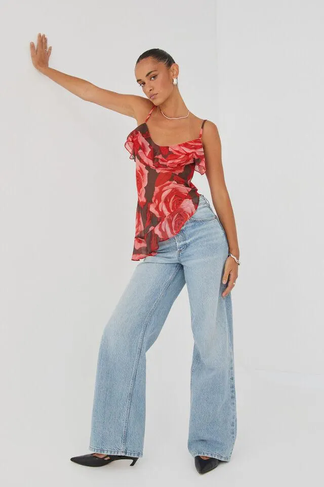 Pia Chiffon Ruched Tunic