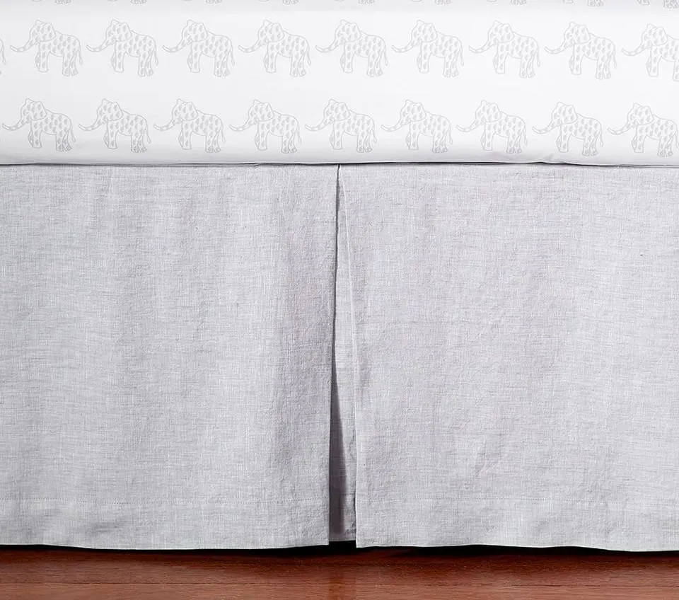 Belgian Flax Linen Cot Skirt