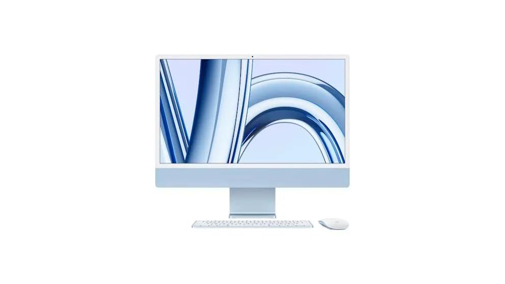 Apple 24-inch iMac M3/8GB/512GB SSD with Retina 4.5K Display + Touch ID Keyboard - Blue