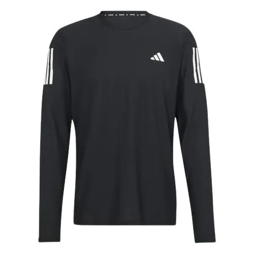 ADIDAS OWN THE RUN LONG SLEEVE TEE - MENS- BLACK