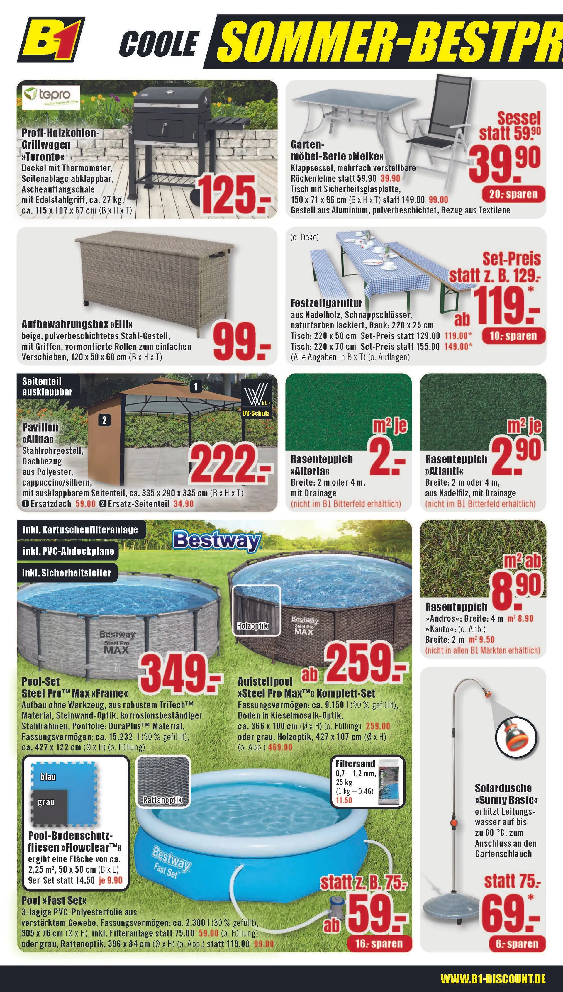 B1 Discount Baumarkt Prospekte von 22. Juni bis 27. Juni 2025 - Prospekt seite 2