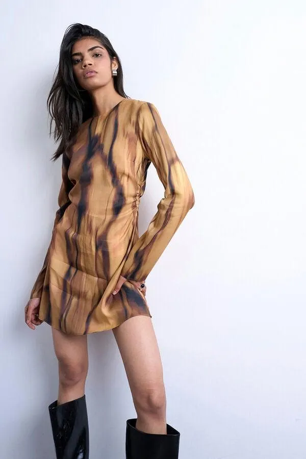 Vestido mini de viscosa